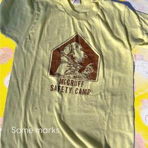 Vintage Yellow McGruff Safety Camp Kids T-Shirt